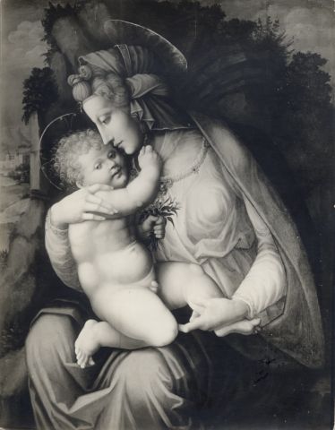 Anonimo — Francesco Ubertini Bacchiacca. Virgin Mary with Child — insieme,